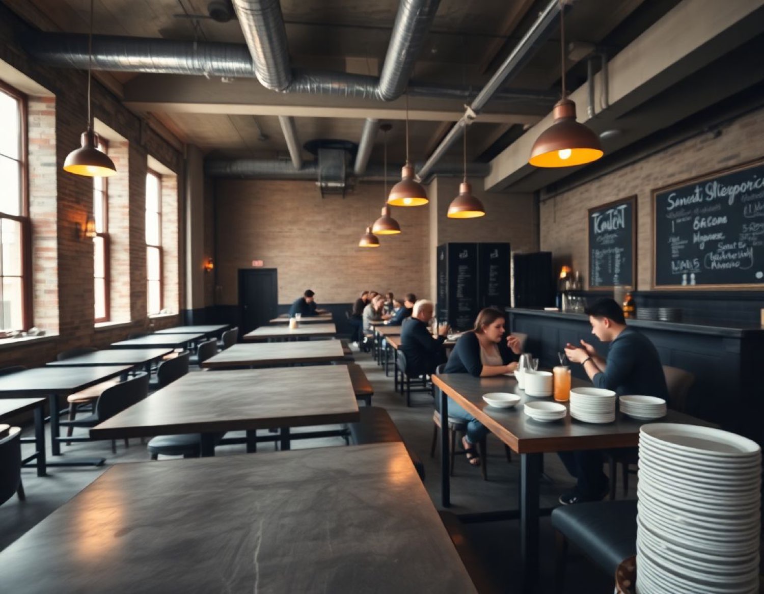 Industrial dining hall